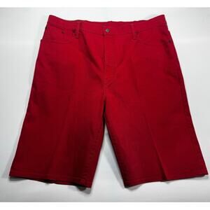 Levi's 569 Men's Loose Fit Red Denim Shorts - Size 42 (42x12.5)